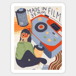 Made in 35mm Film Sticker